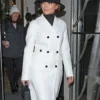 Unstoppable Premiere Jennifer Lopez White Trench Coat