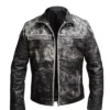 Vintage Retro Distressed Antique Leather Jacket