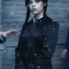 Wednesday S02 Wednesday Addams Black Floral Coat