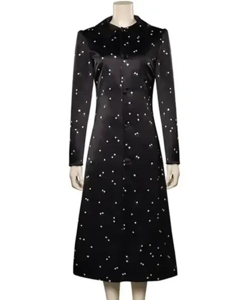 Wednesday S02 Wednesday Addams Black Floral Coat For Sale