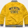 Wichita State Shockers Yellow Satin Jacket Back
