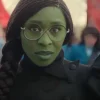 Wicked 2024 Cynthia Erivo Black Buttoned Coat