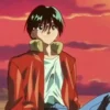 Yusuke Urameshi Yuyu Hakusho Red Cotton Jacket