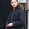 Zac Efron Awkward Moment Black Cotton Jacket For Men