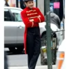 Zac Efron Greatest Showman Red Wool Coat