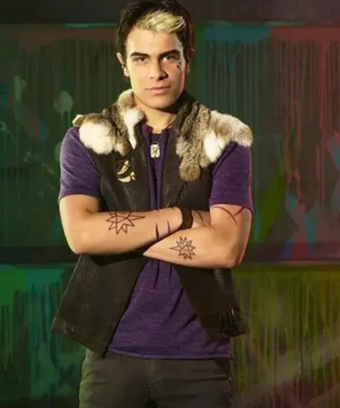 Zombies 2 Wyatt Brown Leather Vest