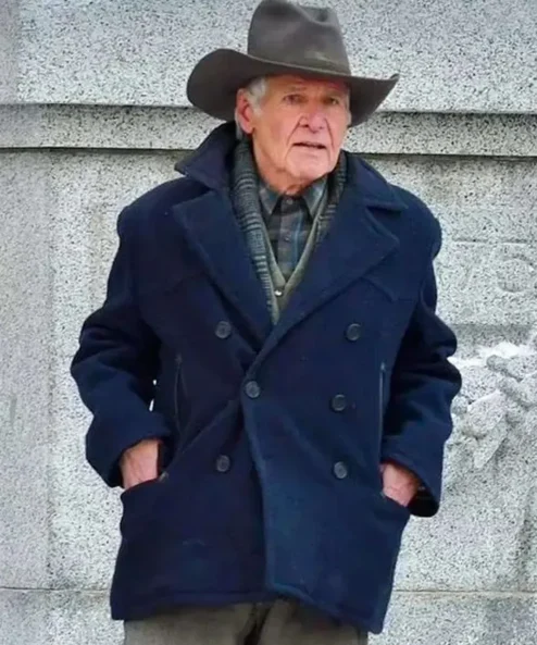 1923 S02 Jacob Dutton Blue Wool Coat