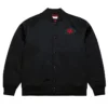49ers Black Excellence Satin Varsity Jacket