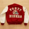 80’s San Francisco 49ers Team Red Letterman Jacket Back