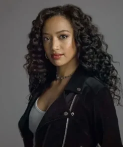 All American Olivia Baker Black Biker Jacket