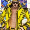 American Wrestler WWE Logan Paul Crown Jewel Leather Jacket