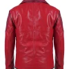 Arcane VI Red Cosplay Leather Jacket Back