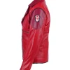 Arcane VI Red Cosplay Leather Jacket Left