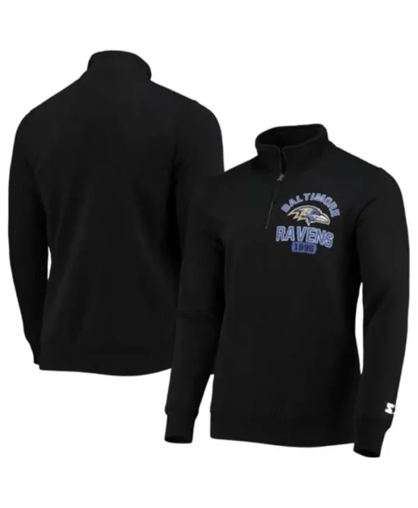 Baltimore Ravens 1996 Logo Black Bomber Jacket