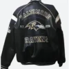 Baltimore Ravens Black Vintage Bomber Jacket