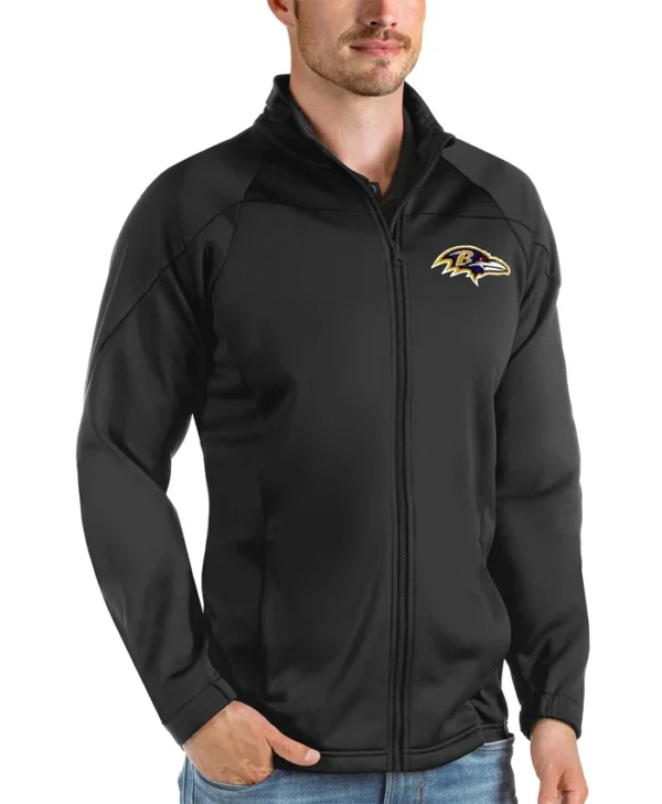 Baltimore Ravens Harrison Black Fleece Track Jacket