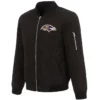 Baltimore Ravens NFL Black Lightweight Bomber Jacket