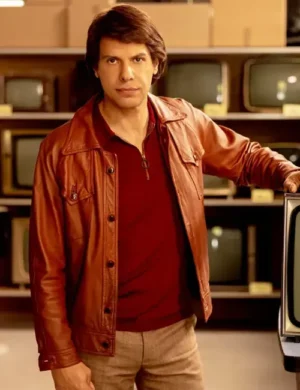 Bernard Tapie Class Act S01 Brown Leather Jacket