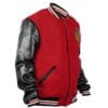 Chicago Blackhawks Campbell Black and Red Varsity Jacket