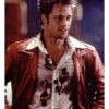 Buy Now Brad Pitt Red Leather Jacket Sale