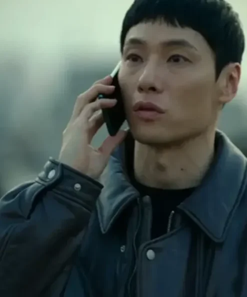 Buy Now Kim Dong-won TV-Series The Trunk Season 01 Um Tae-Seong Black Leather Jacket For Unisex