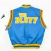 Buy Southern University Motto 2.0 HBCU White And Blue Letterman Varsity Jacket For Unisex