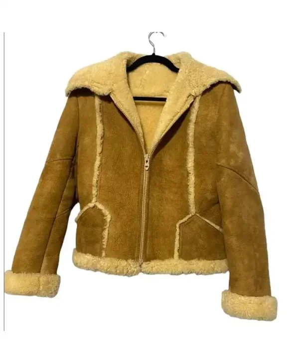 Carla Classic Shearling Sheepskin Leather Jacket