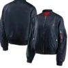 Carlos Houston Texans Black Zip Bomber Jacket