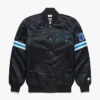 Carolina Panthers Black Satin Starter Varsity Jacket