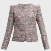Carrie Preston Elsbeth 2024 Tweed Crop Jacket For Sale