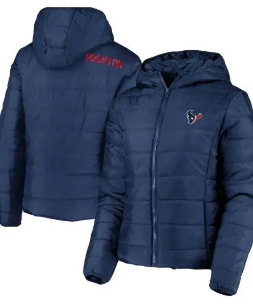 Chariot Houston Texans Navy Puffer Hooded Jacket