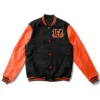 Cincinnati Bengals Wool Varsity Letterman Jacket