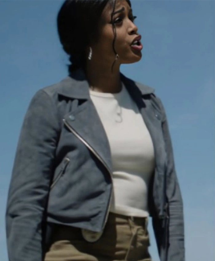 Daphne High Potential Suede Biker Jacket