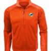 Declan Miami Dolphins Orange Full-Zip Jacket