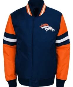 Denver Broncos Rickard Blue Bomber Jacket