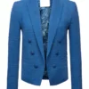 Donna Murphy Brilliant Minds Blue Blazer For Women