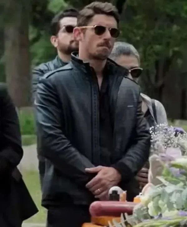 El Charro Mejia The Accident 2024 Black Leather Jacket