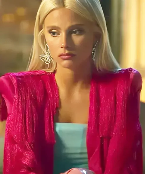 Elite S07 Isadora Artiñán Pink Fringe Jacket