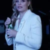 Elizabeth Banks Skincare 2024 White Blazer