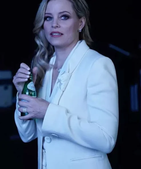 Elizabeth Banks Skincare 2024 White Blazer