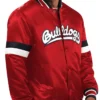 Fresno State Bulldog Home Game Red Varsity Jacket Front