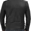 Get Now Lucas Asymmetrical Black Leather Biker Jacket For Men