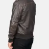 Get Now Men’s Bomber Biker Brown Jacket For Sale 