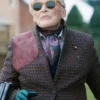 Glenn Close Back in Action Check Blazer