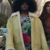 Harlem Angie Wilson Yellow Shearling Leather Jacket
