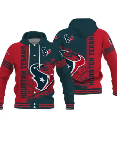Houston Texans Wheeler Full-Snap Varsity Jacket
