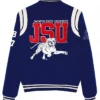 Jackson State University Navy Wool Varsity Jacket Back