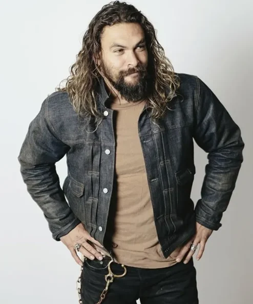 Jason Momoa On The Roam 2024 Denim Jacket For Sale
