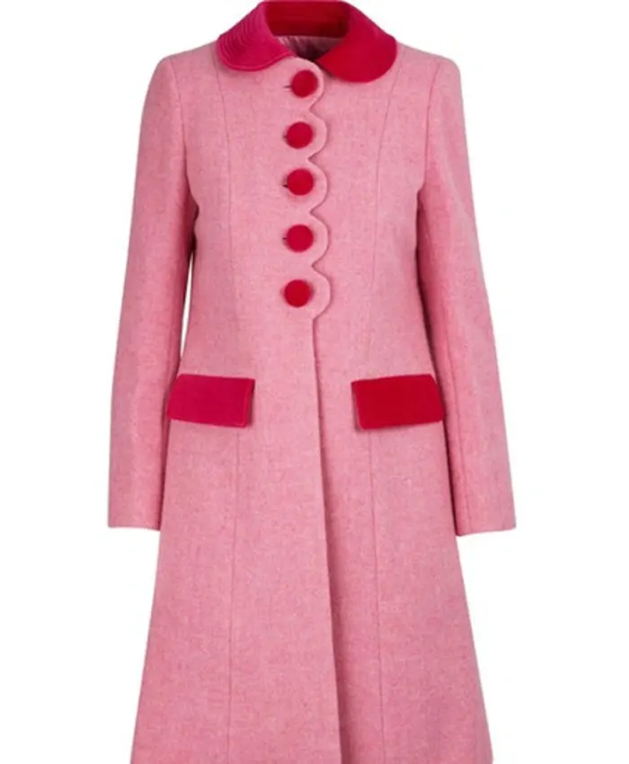 Jenna Bush Hager The Today Show 2025 Pink Scallop Coat For Sale
