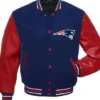 Jennee New England Patriots Red And Blue Varsity Jacket